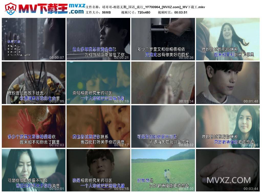 靖哥哥-相思无期_国语_流行_YF700964